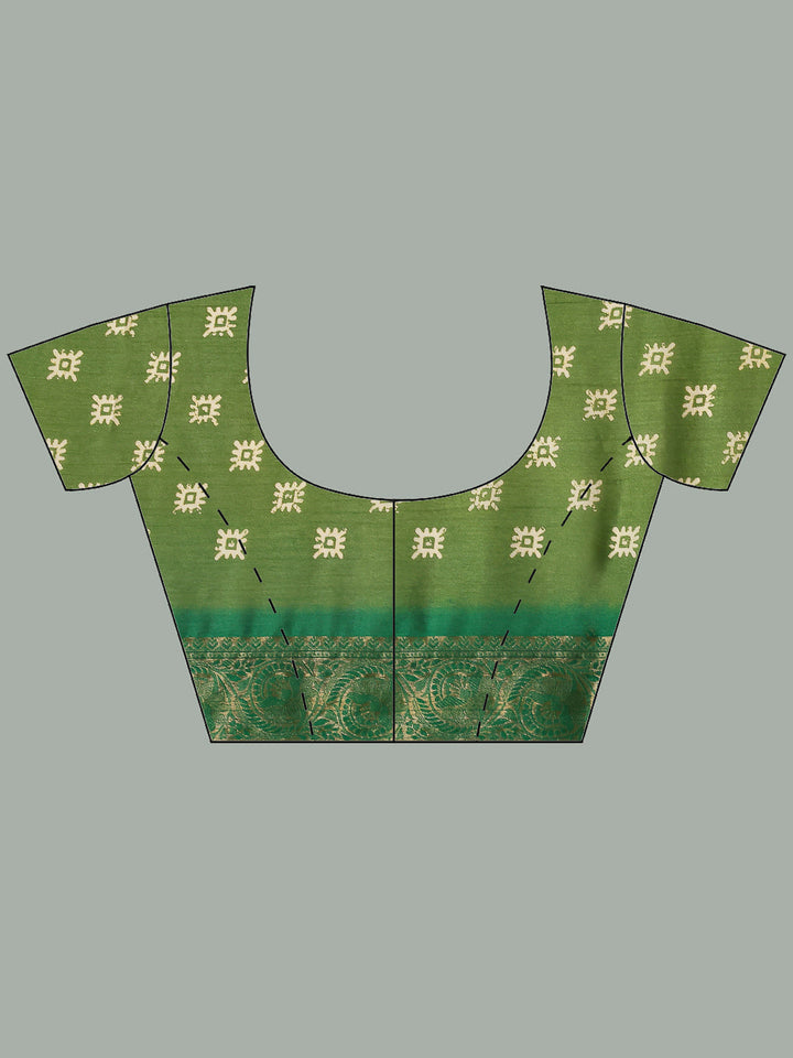 Floral Printed Art Silk Saree