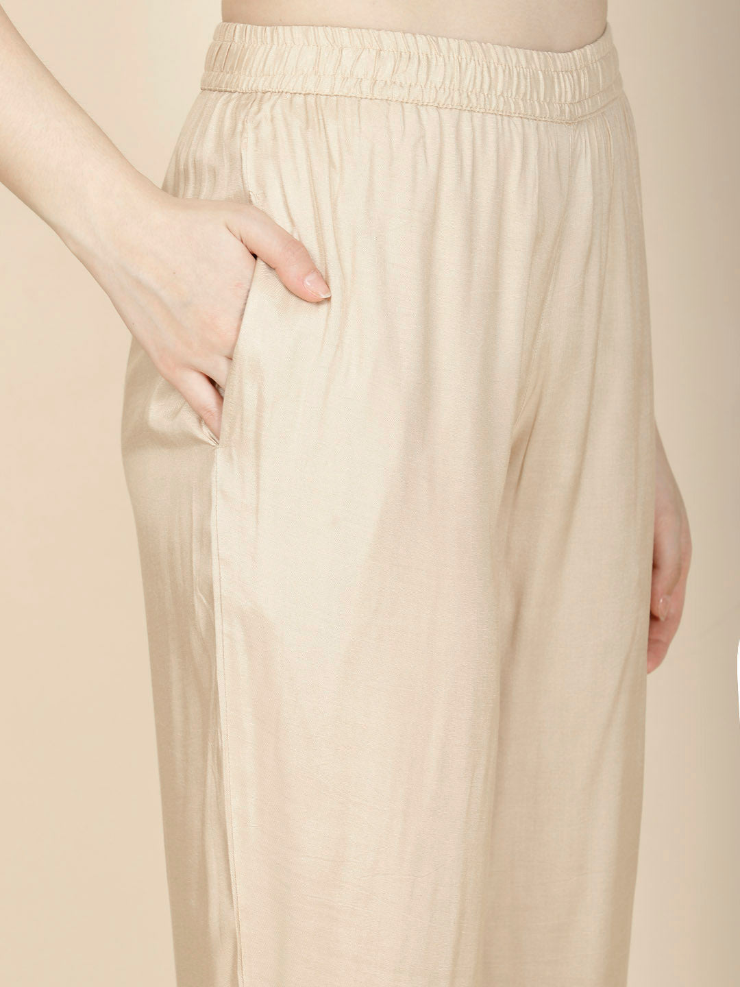 Floral Woven Tissue Kurta With Pants &amp; Dupatta