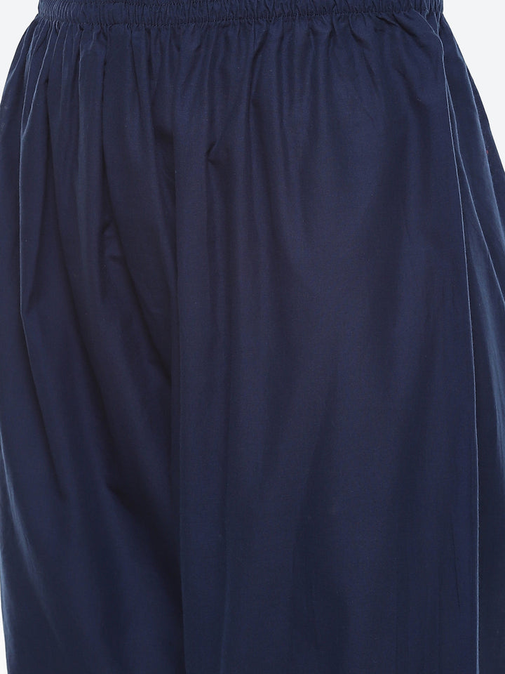 Printed Cotton Chanderi Stitched Salwar Kameez With Dupatta