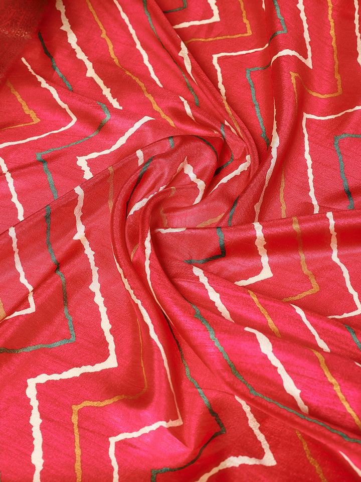 Digital Printed Art slik Saree