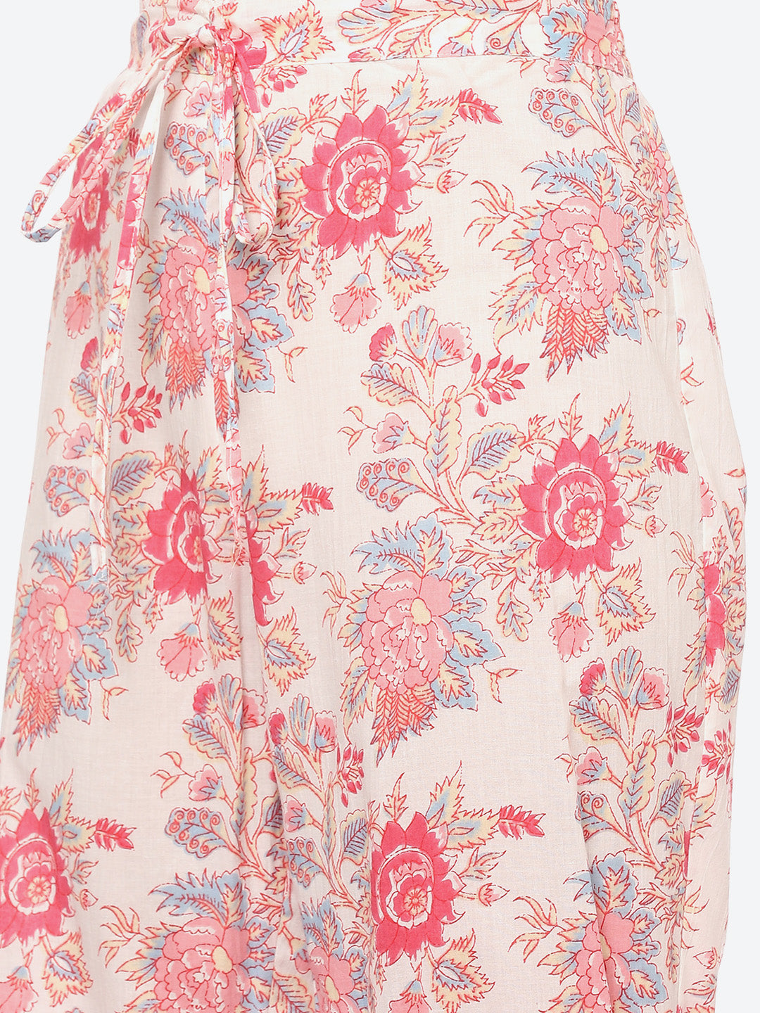 Floral Printed Cotton Kurta With Pant