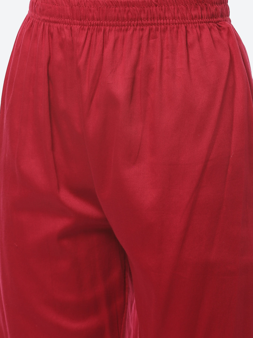 Printed Gota Patti Chanderi Kurti With Pant