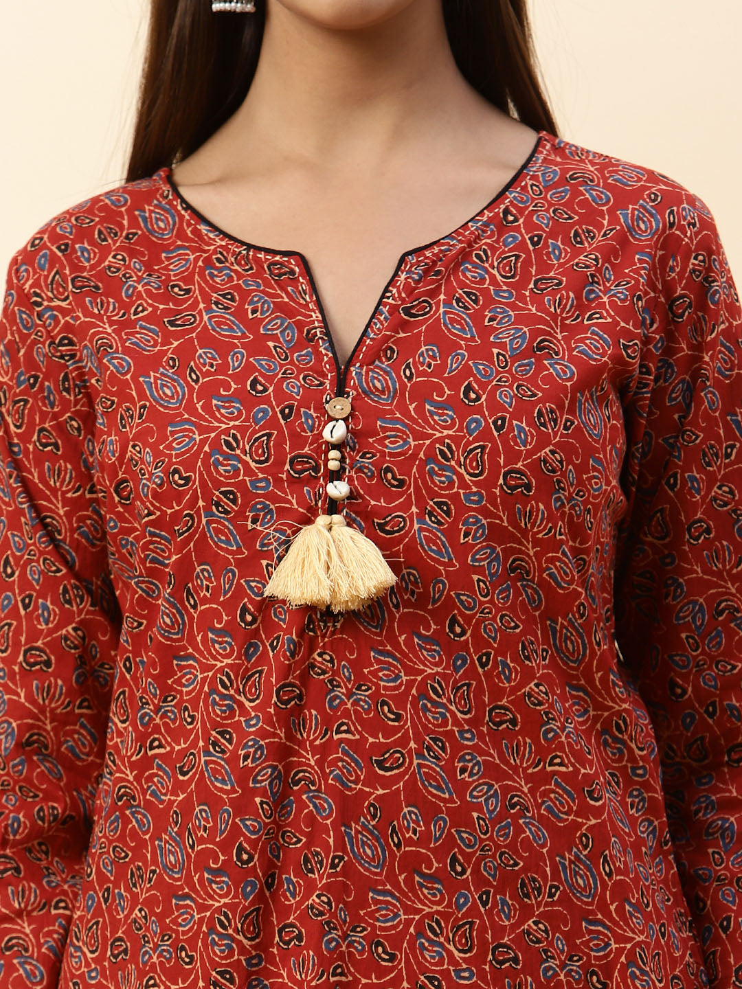 Floral Printed Cotton Kurta
