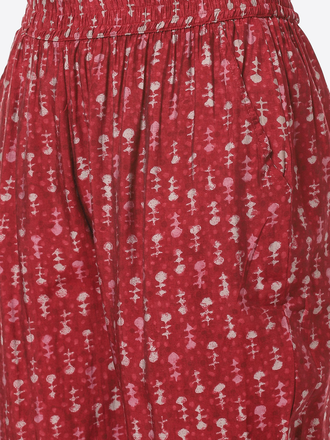 Paisley Printed Muslin Kurti With Pant