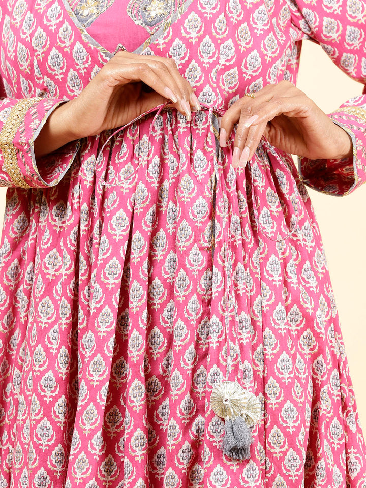 Floral Printed Cotton Kurta