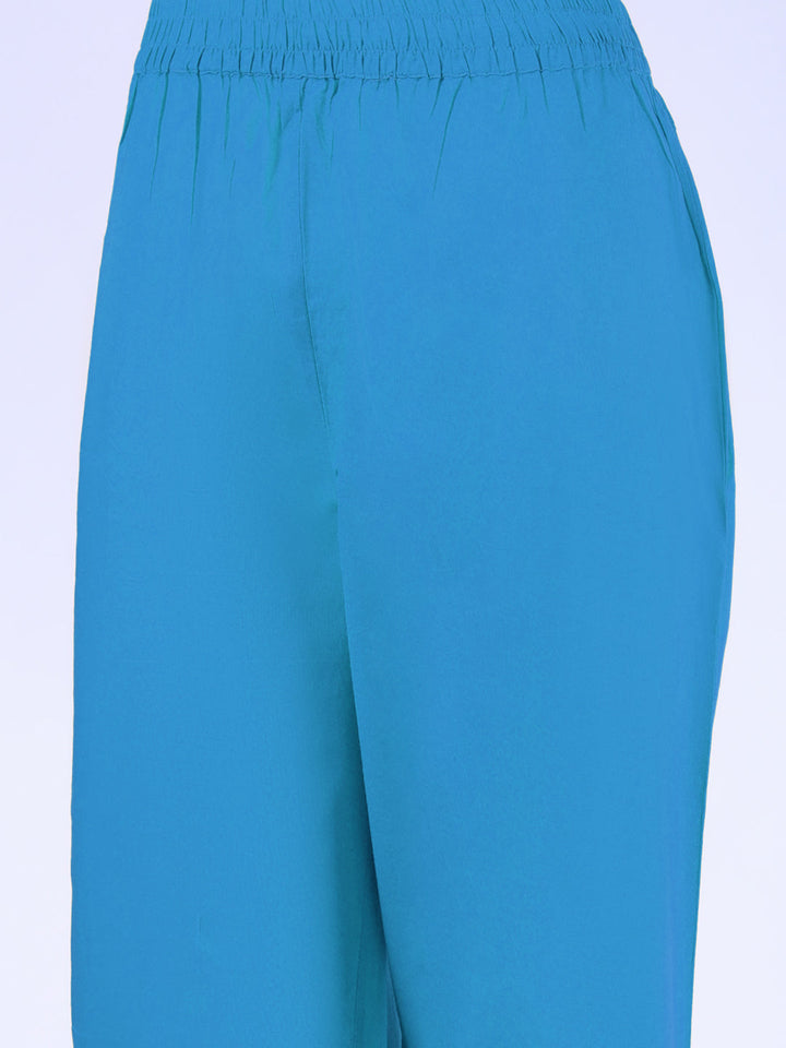 Printed Cotton Blend Kurta With Pant &amp; Dupatta