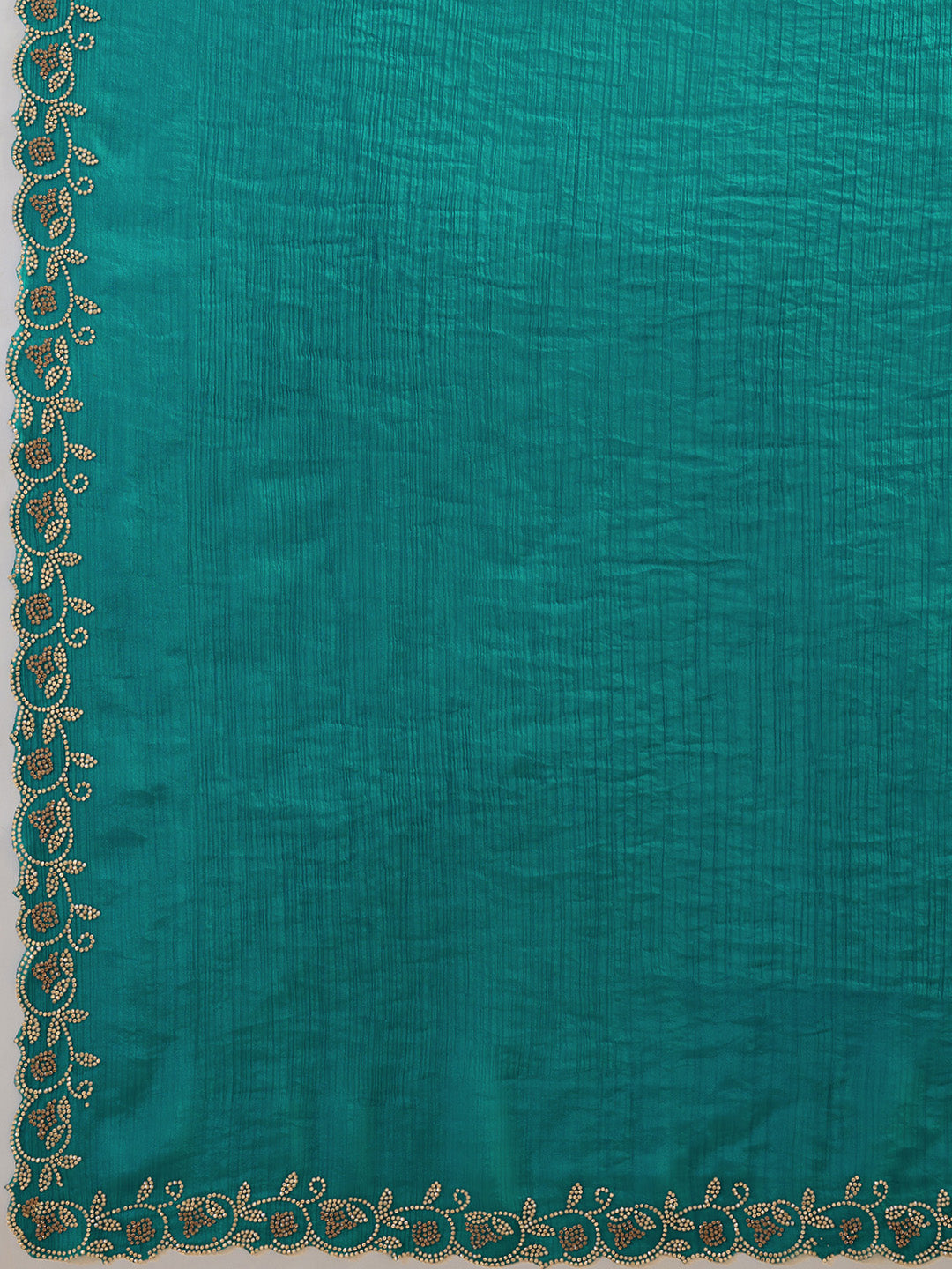 Embroidered Satin Saree