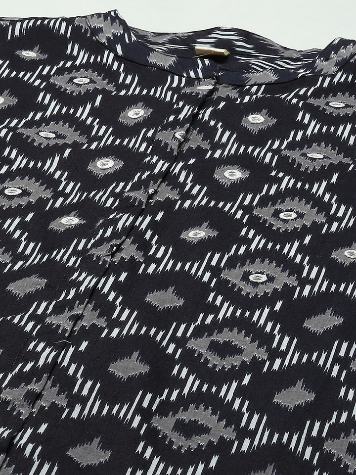 Printed Cotton Kurta Set