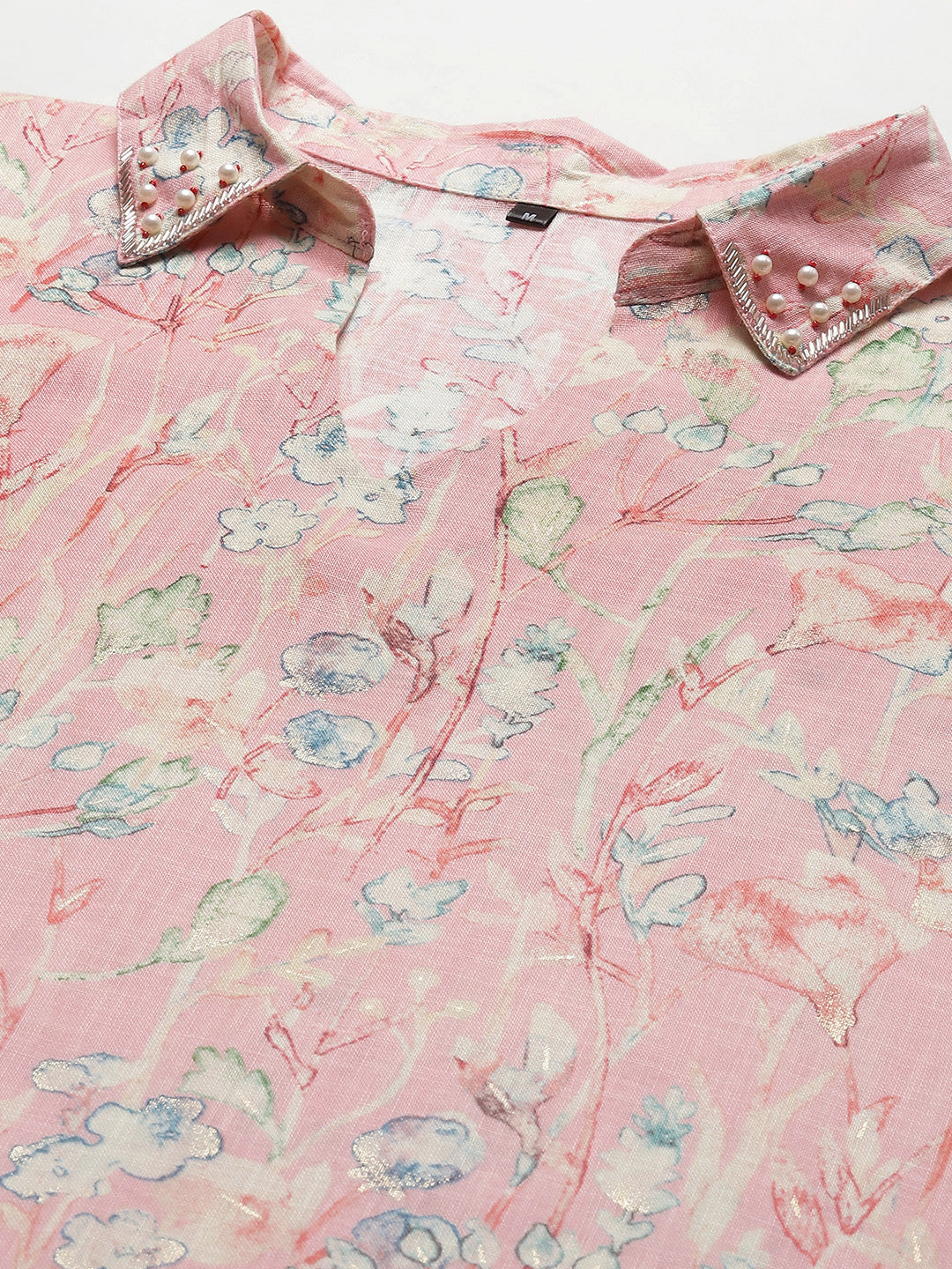 Floral Printed Muslin Kurta