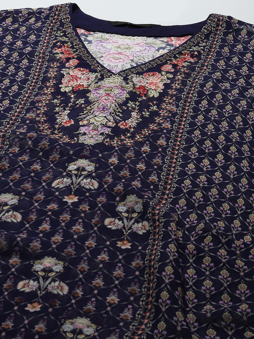Digital Print Georgette Kaftan Kurta