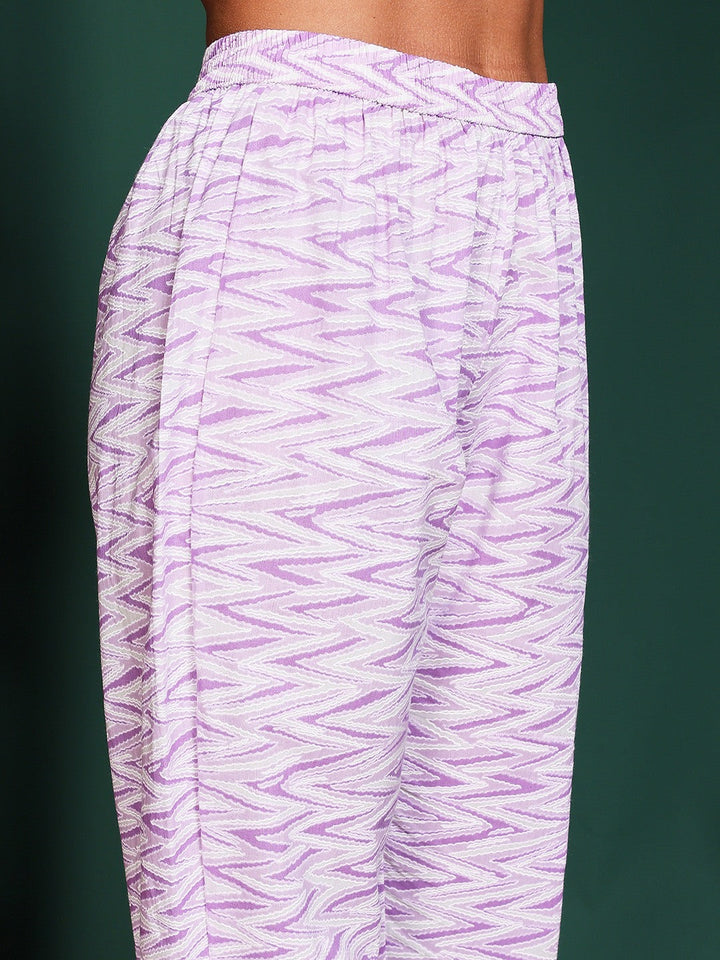 Printed Cotton Blend Kurta With Pant &amp; Dupatta