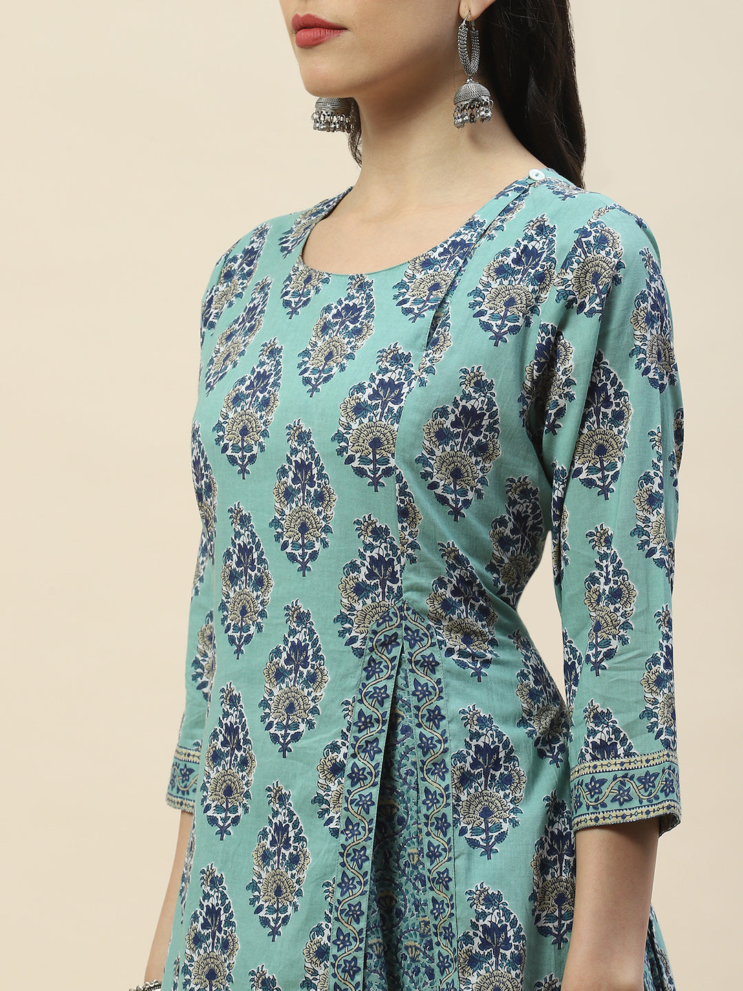 Printed Cotton Double Layer Kurta