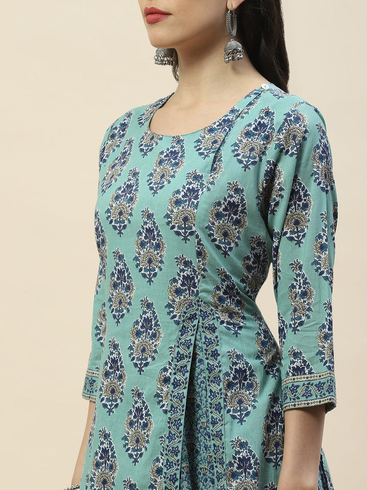 Printed Cotton Double Layer Kurta