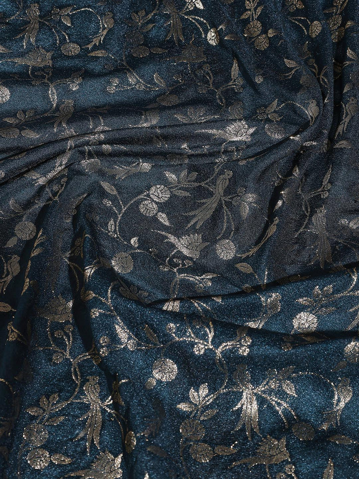 Zaari Jaal Woven Crepe Saree