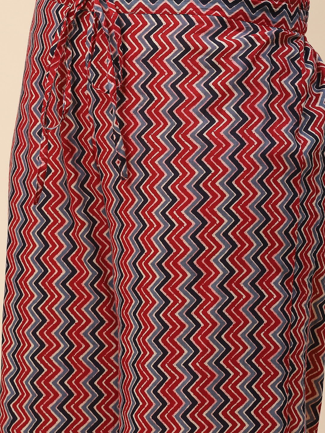 Printed Cotton Kurta With Pants