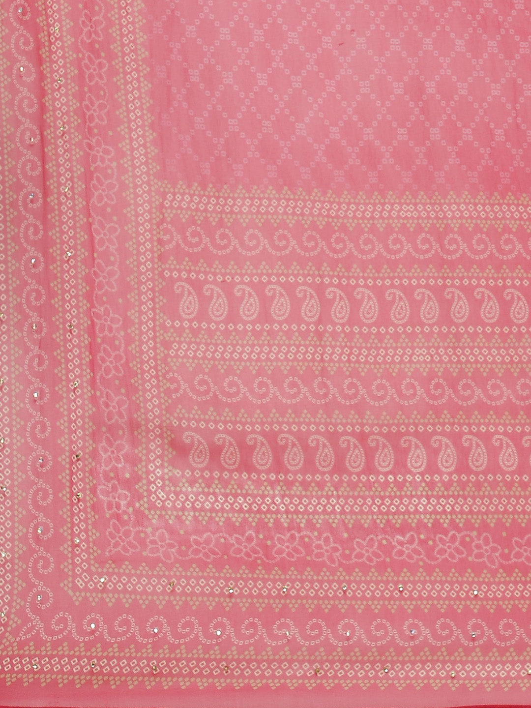 Digital Printed Crepe Kurta With Sharara &amp; Georgette Dupatta
