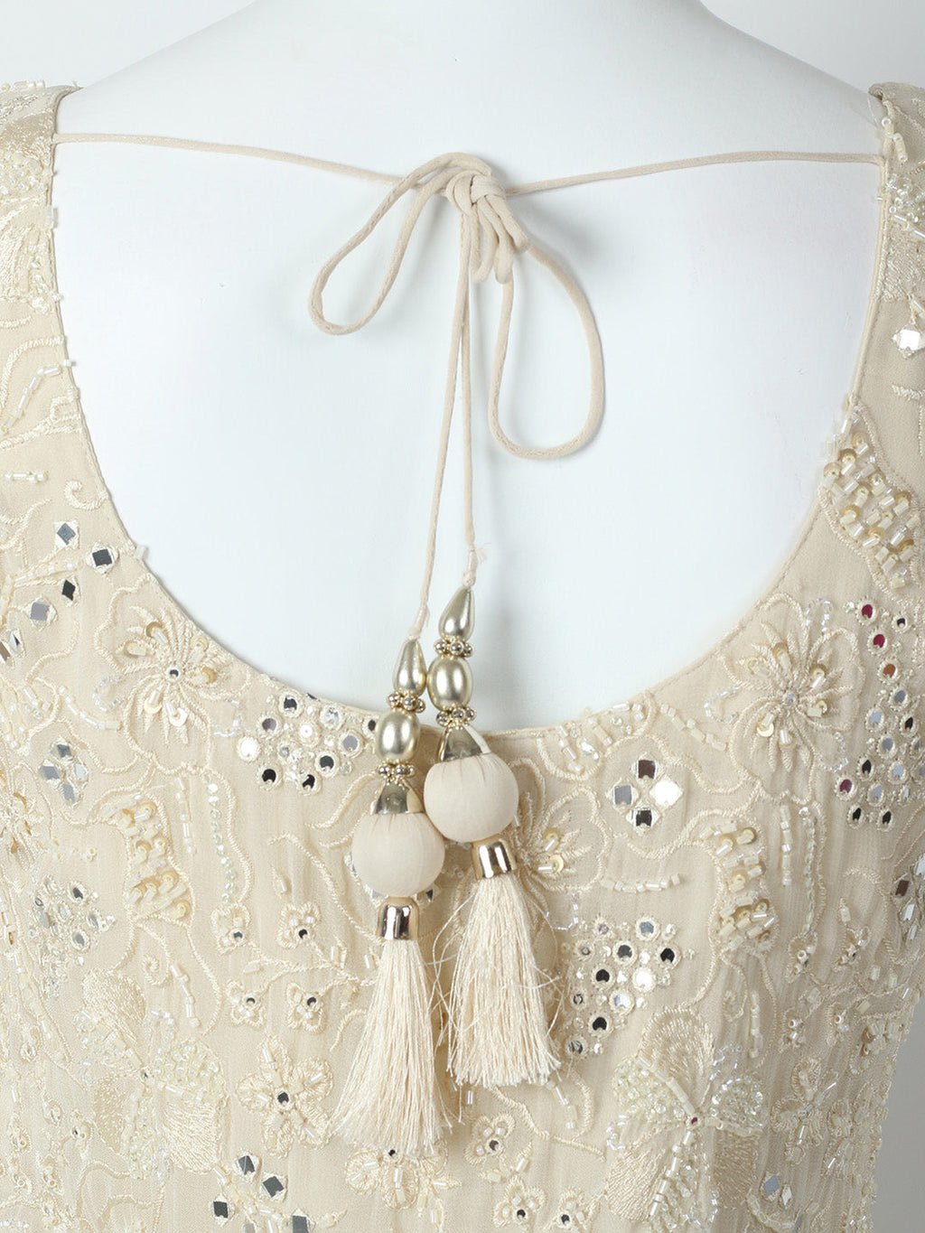 CutDana Embroidered Georgette Stitched Kurta With Sharara & Dupatta