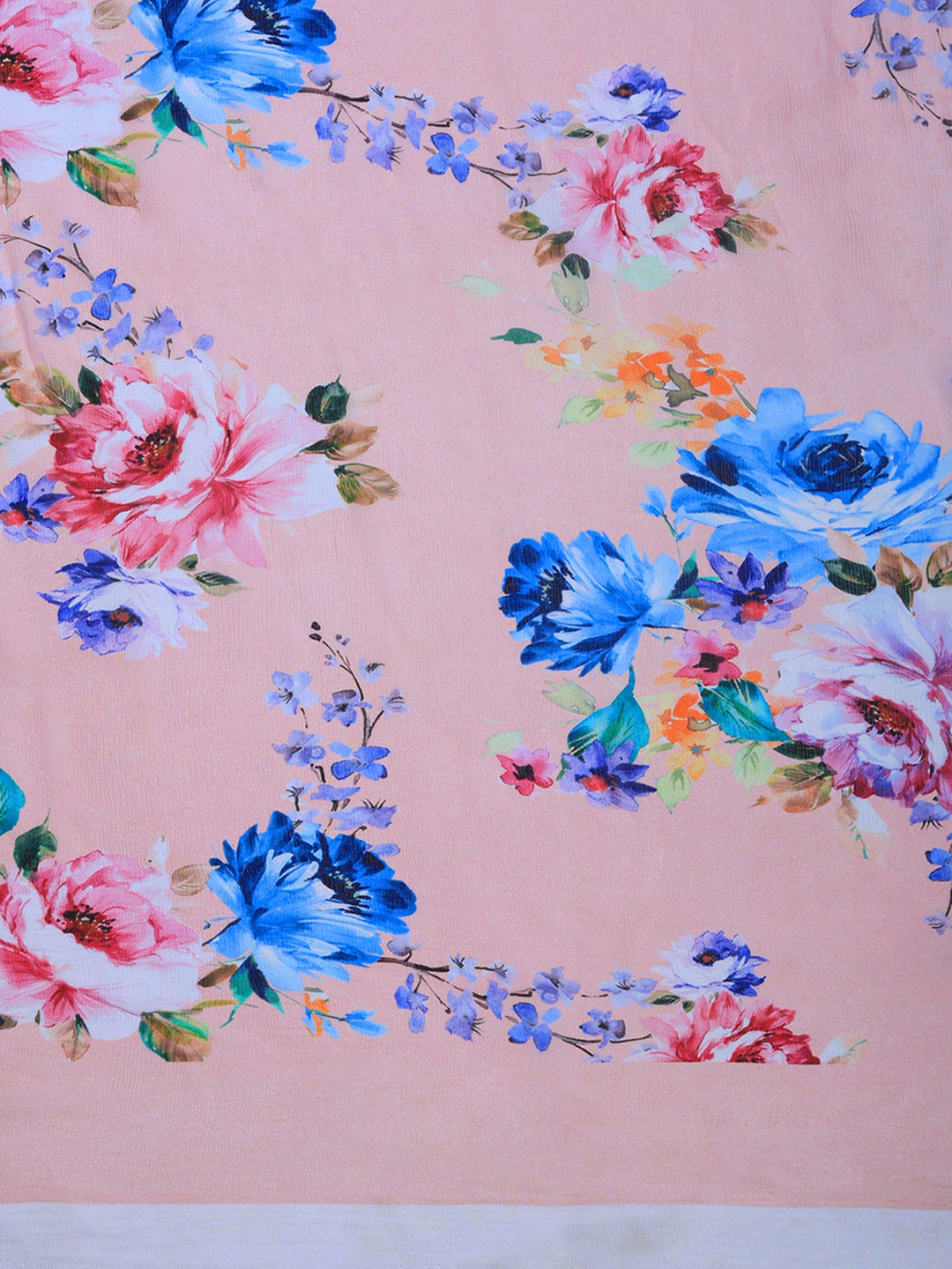 Digital Print Chiffon Saree