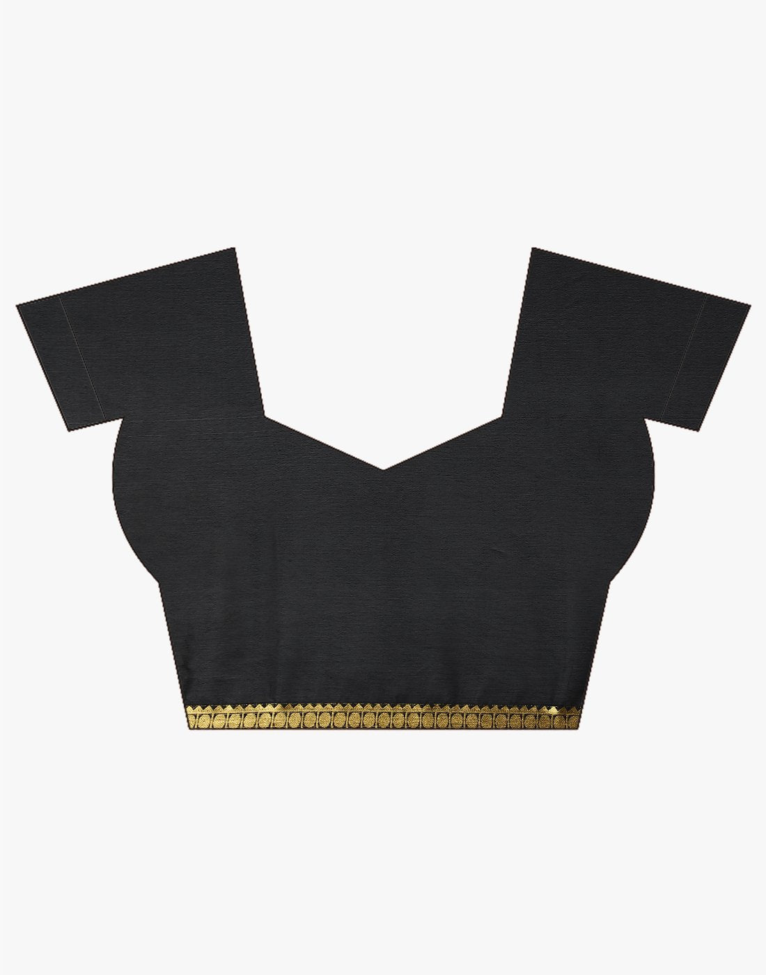 Black Art Crepe Saree