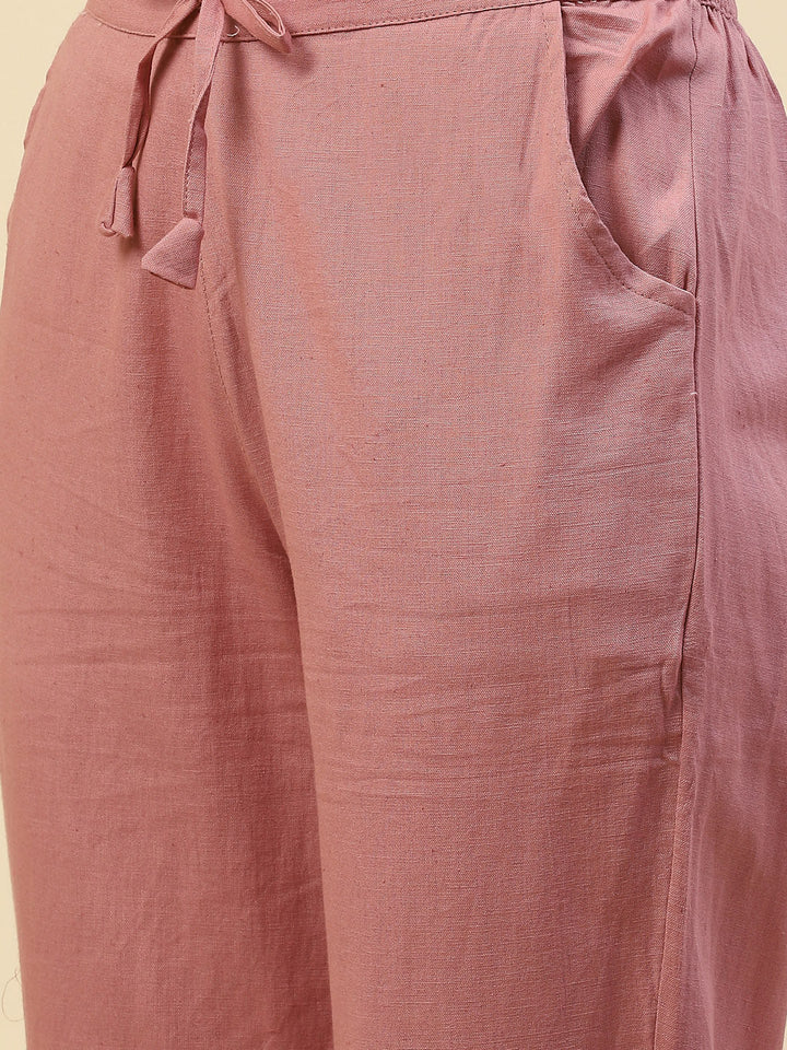 Gota Embroidered Muslin Kurta With Pants