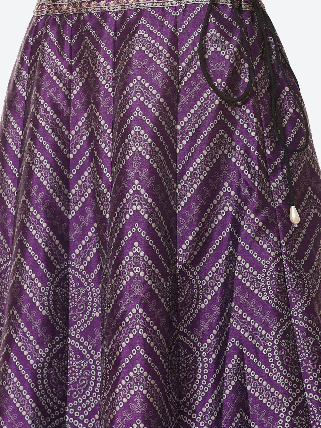 Printed Choli With Lehenga & Net Dupatta