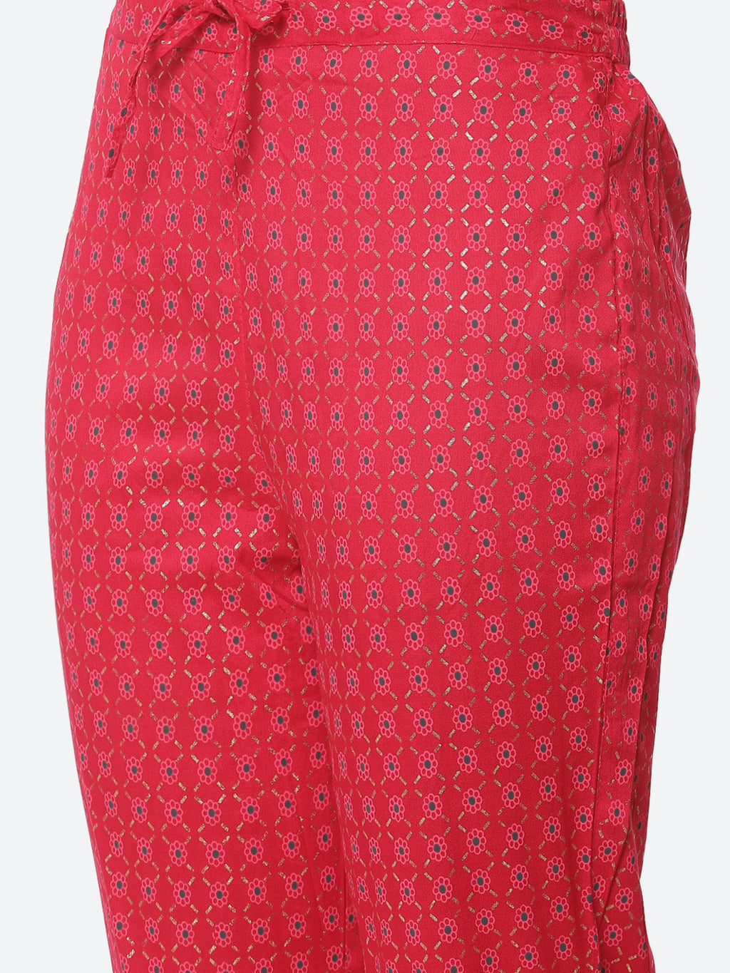 Cotton Kurta With Pant And Chiffon Dupatta
