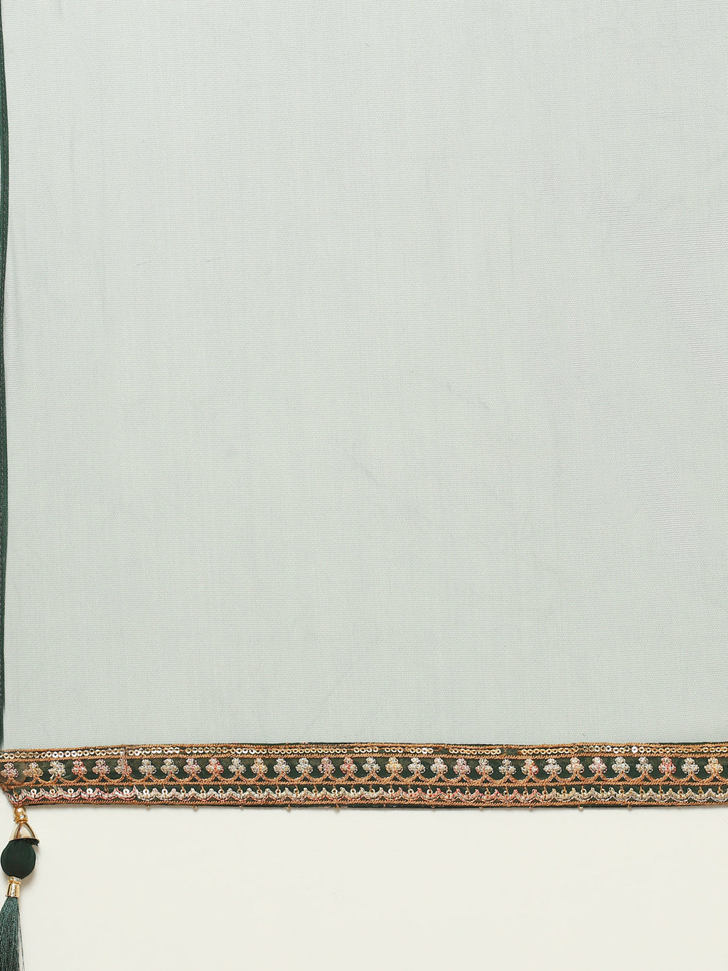 Zari Embroidered Georgette kurta With Palazzo & Dupatta