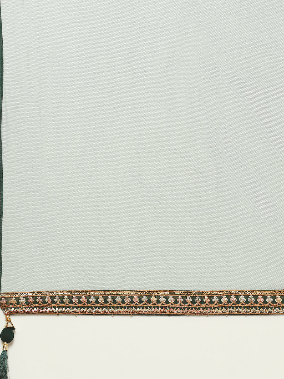 Zari Embroidered Georgette kurta With Palazzo & Dupatta