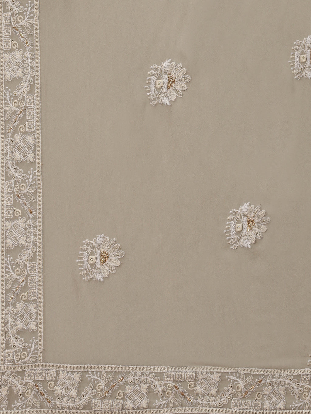 Chikankari Sequin Georgette Anarkali Kurta With Dupatta