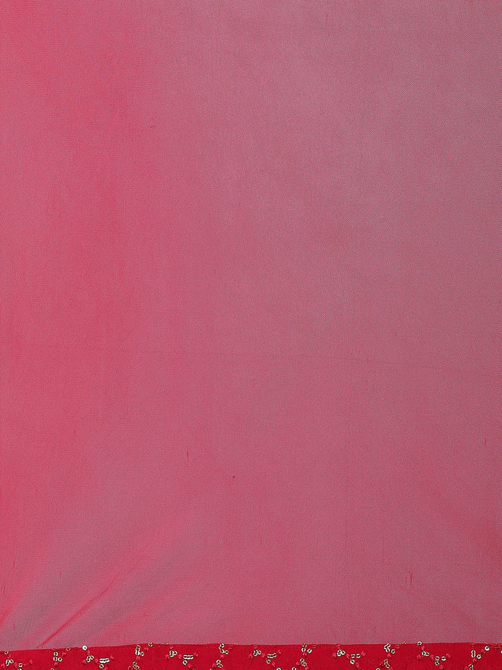 Sequin Crepe Kurta With Garara &amp; Dupatta