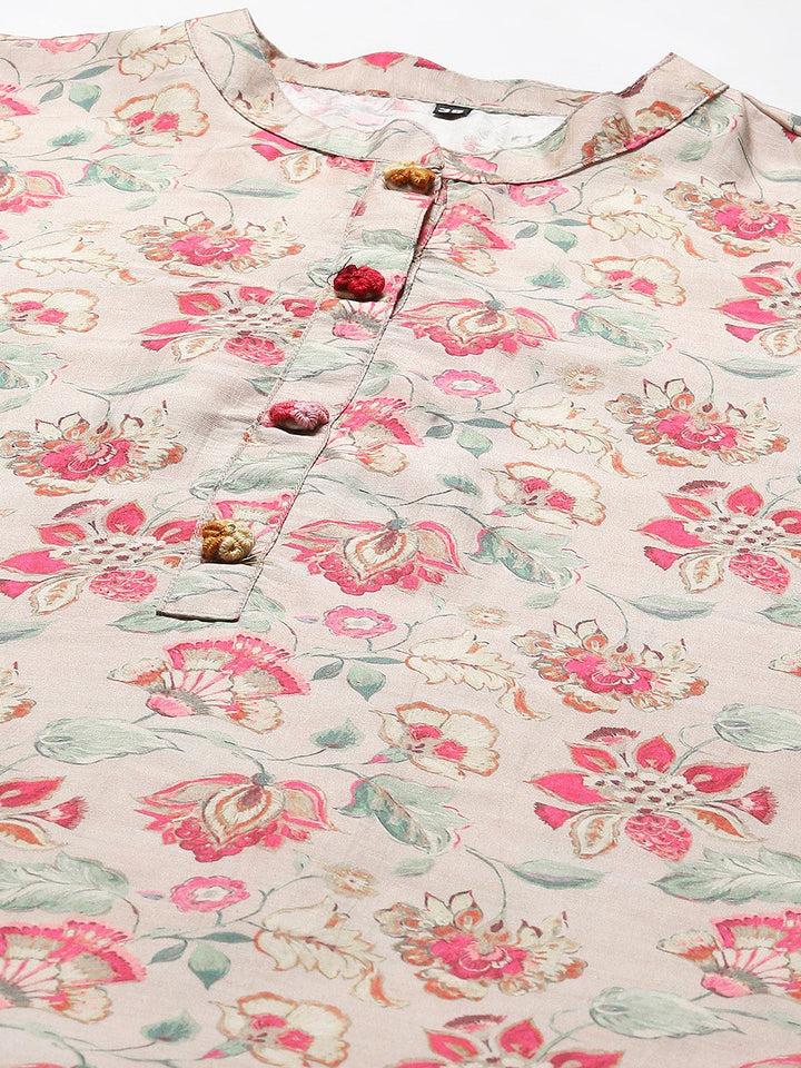 Floral Printed Cotton Kurta