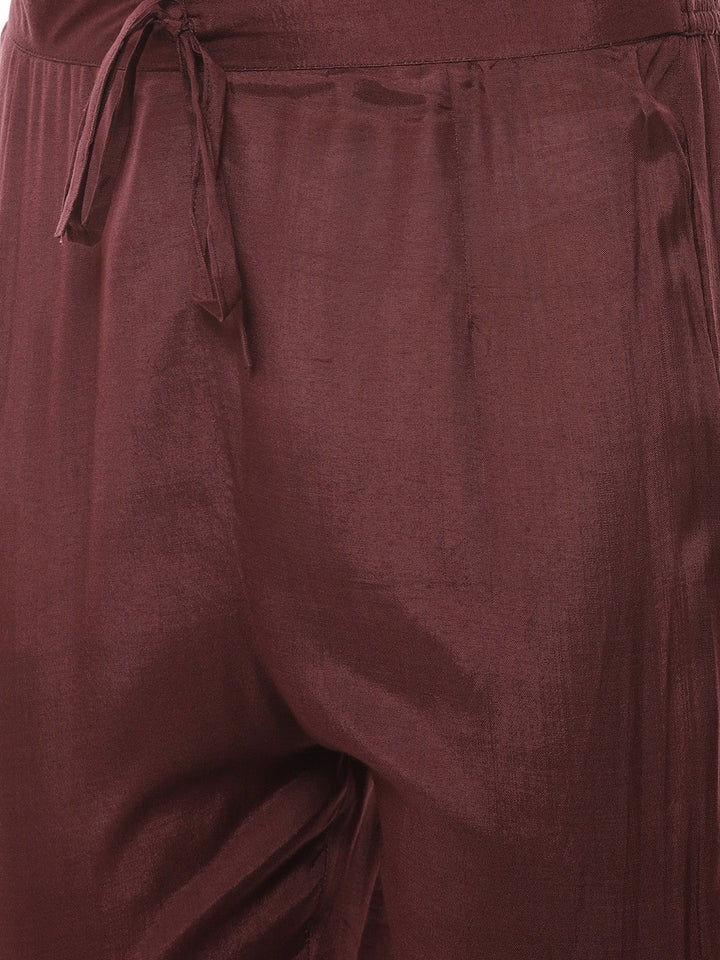 Block Printed Gota Patti Cotton Kurti With Pant