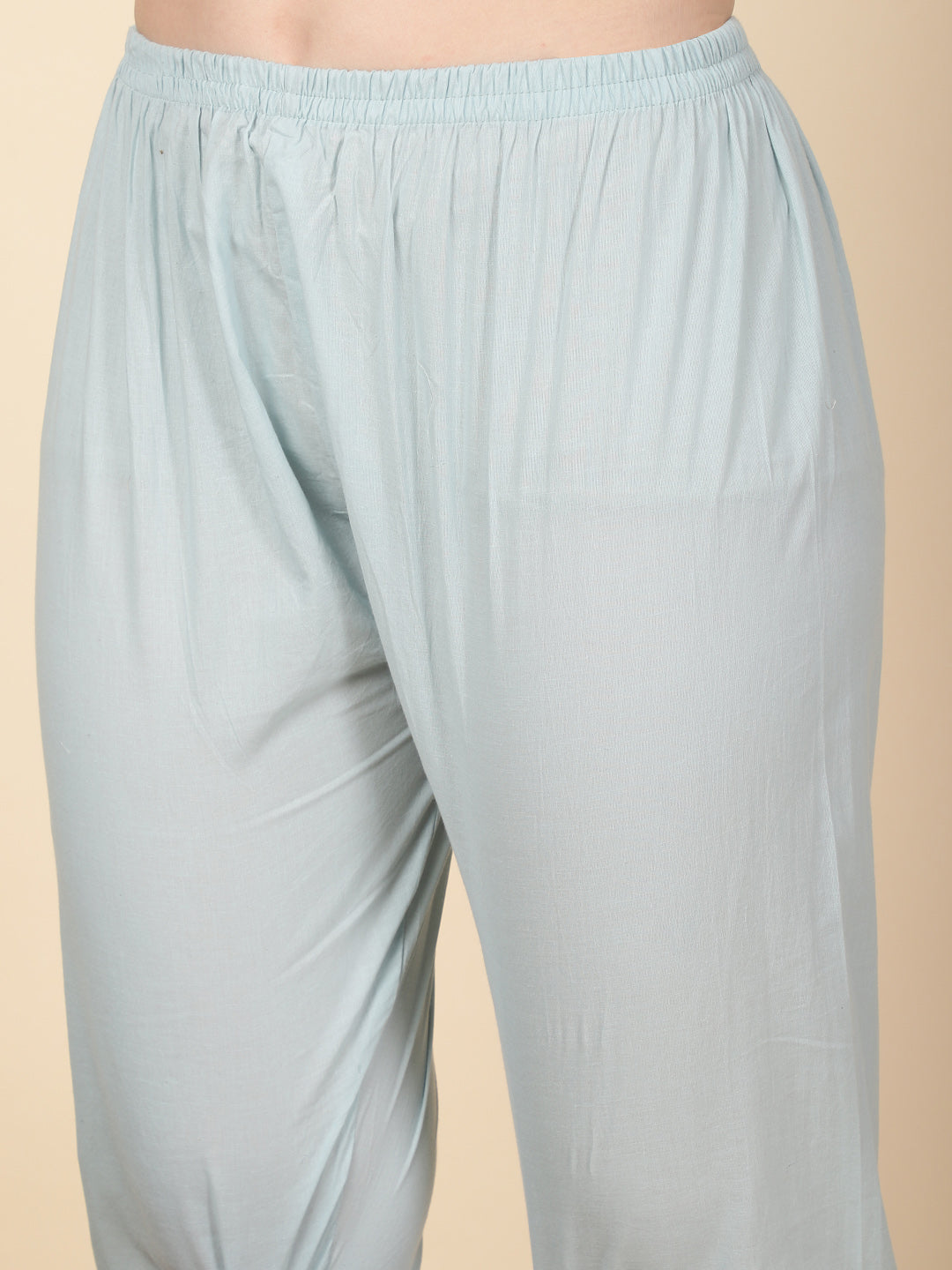 Booti Embroidery Chanderi Kurta With Pants &amp; Dupatta