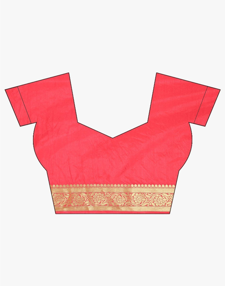 MBZ Meena Bazaar-Mustard Art Handloom Saree