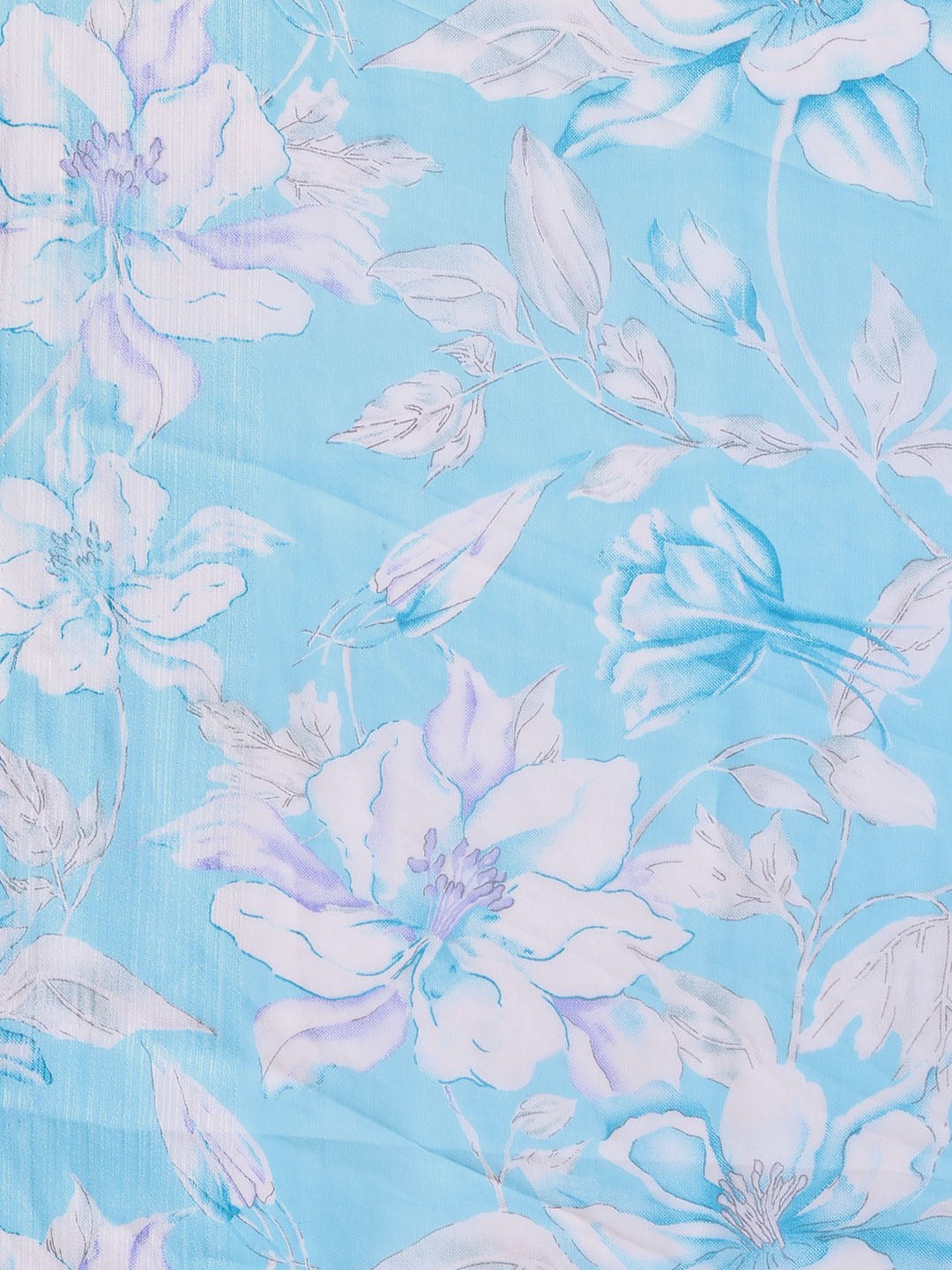 Floral Printed Georgette Saree