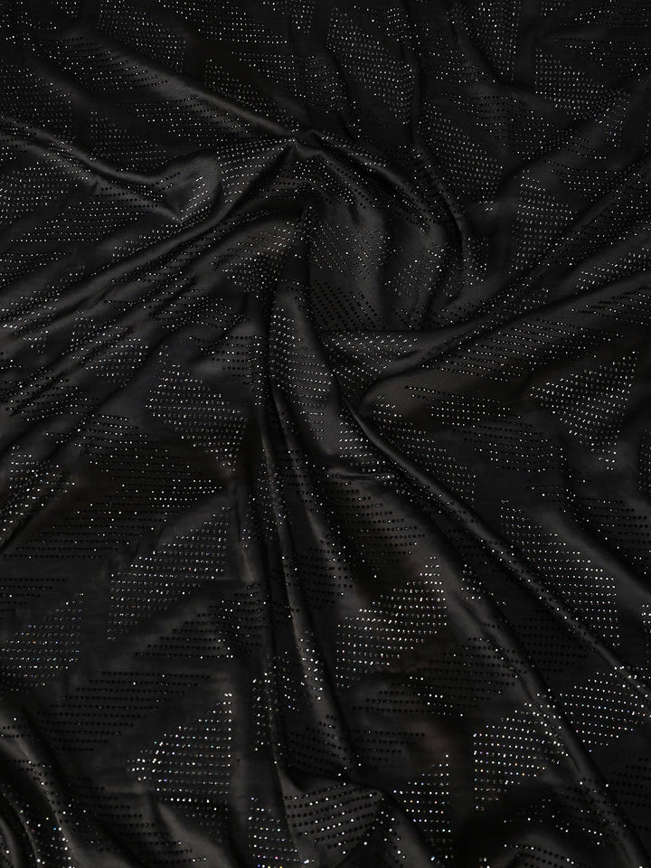 Embroidered Satin Saree