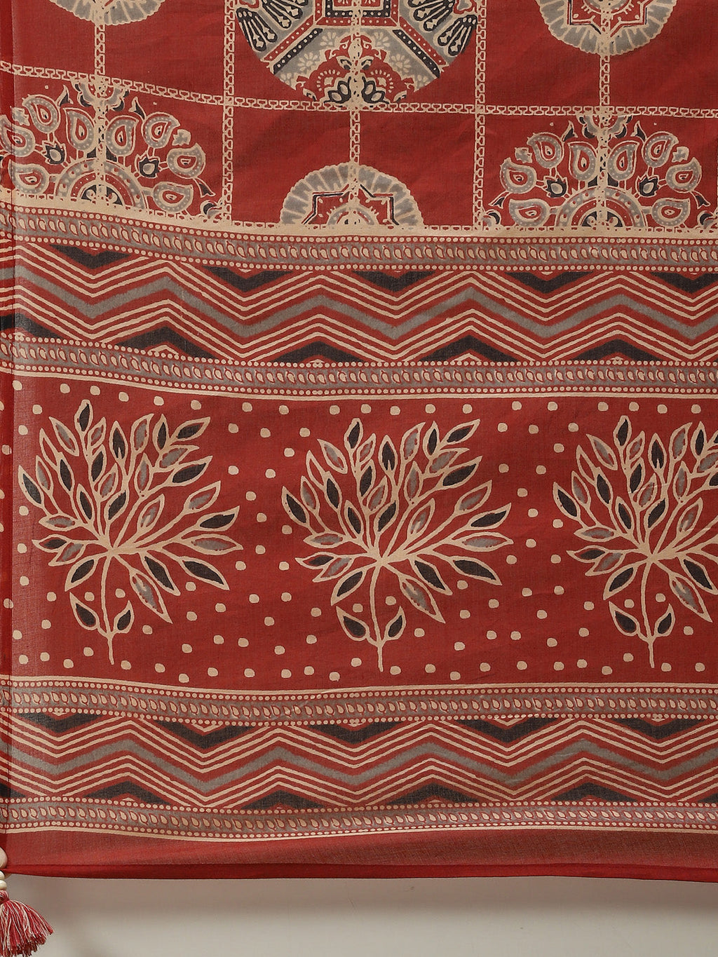 Printed Cotton Kurta With Pant & Cotton Dupatta