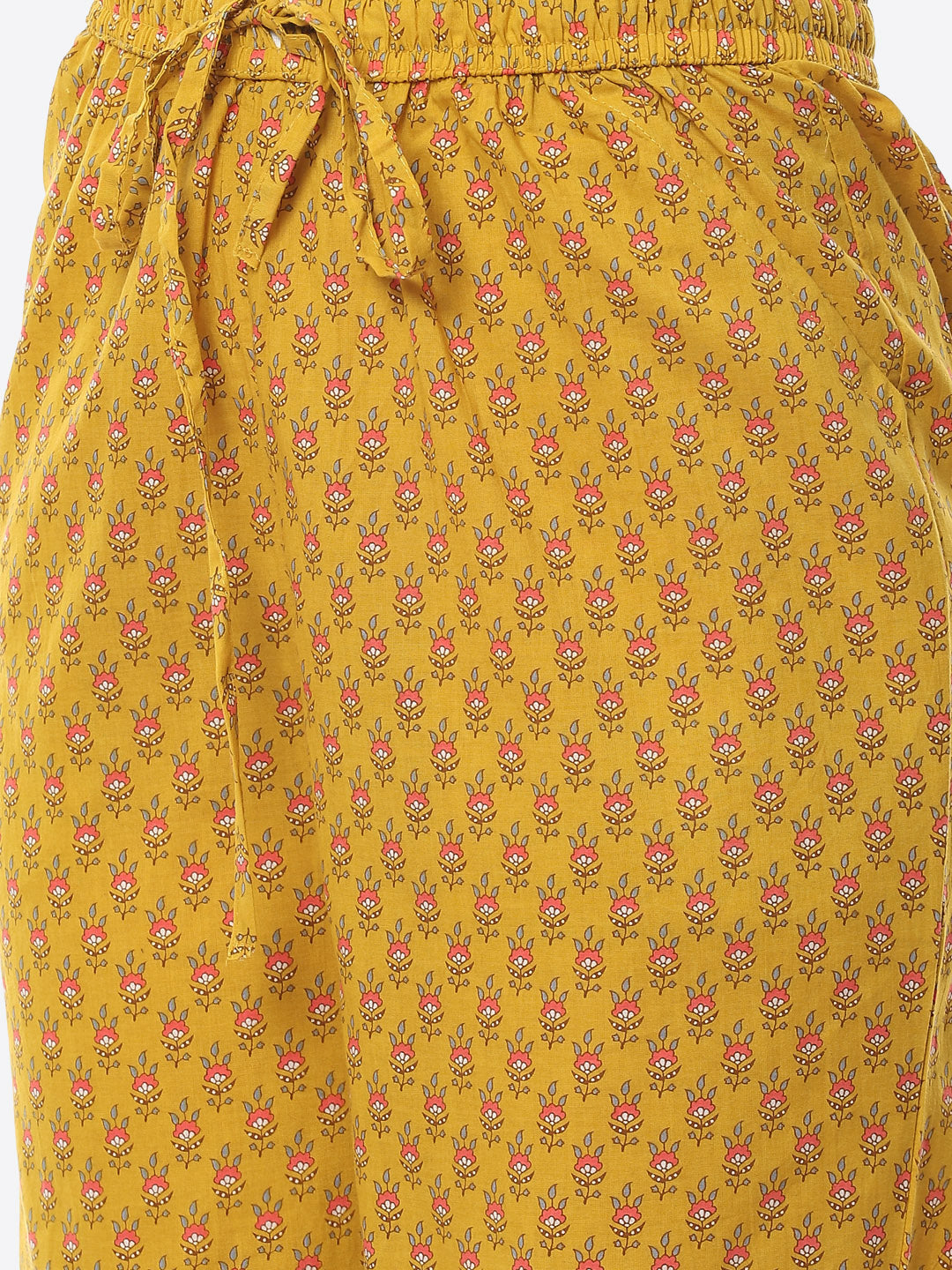 Gota Embroidered Printed Anarkali Kurta With Pant