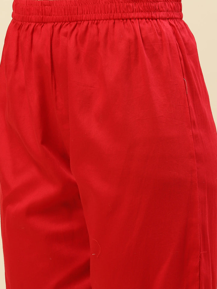 Embroidered Georgette Kurti With Pant