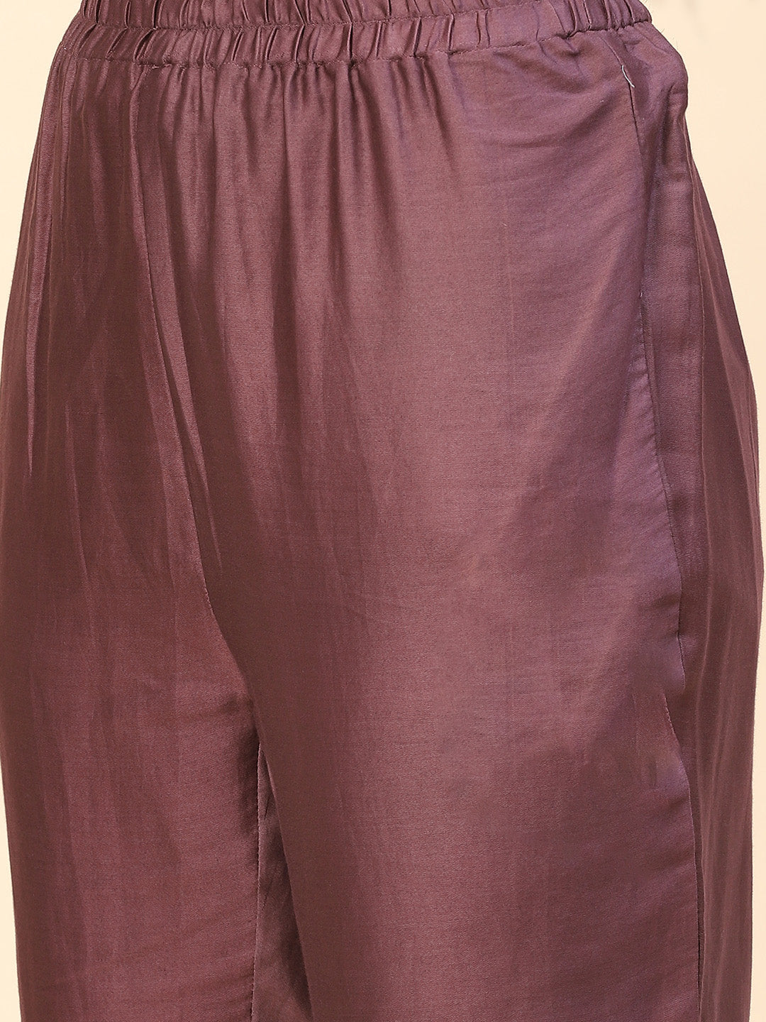 Floral Printed Embroidered Cotton Kurta With Pants