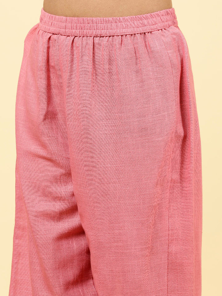Printed Cotton Kurta With Pants