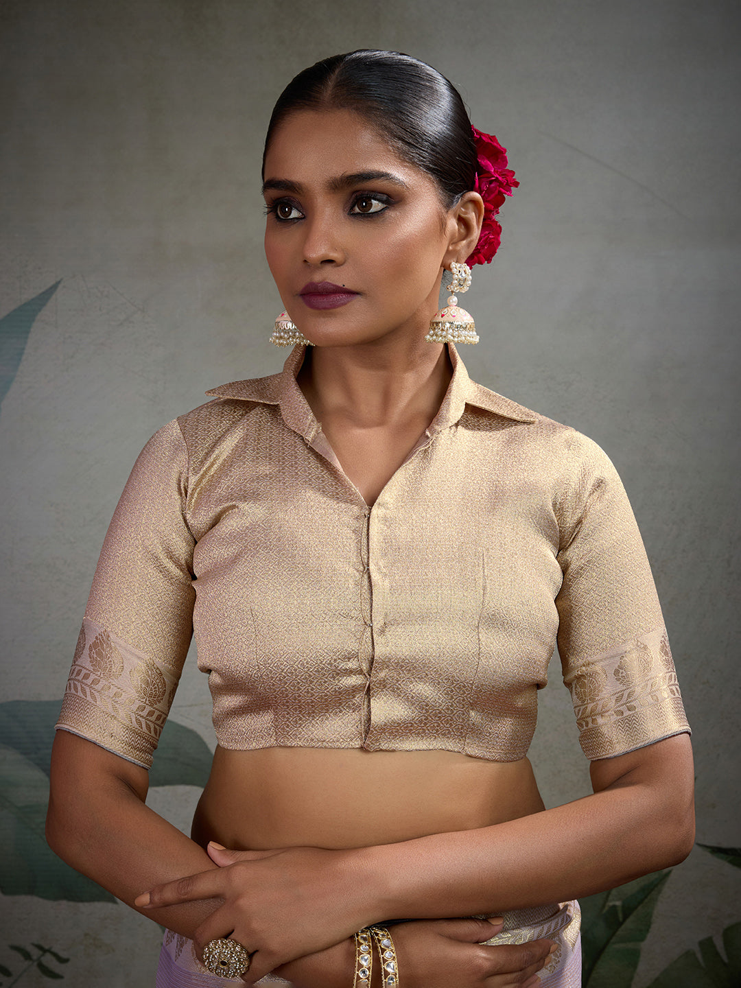 Woven Design Linen Blend Saree