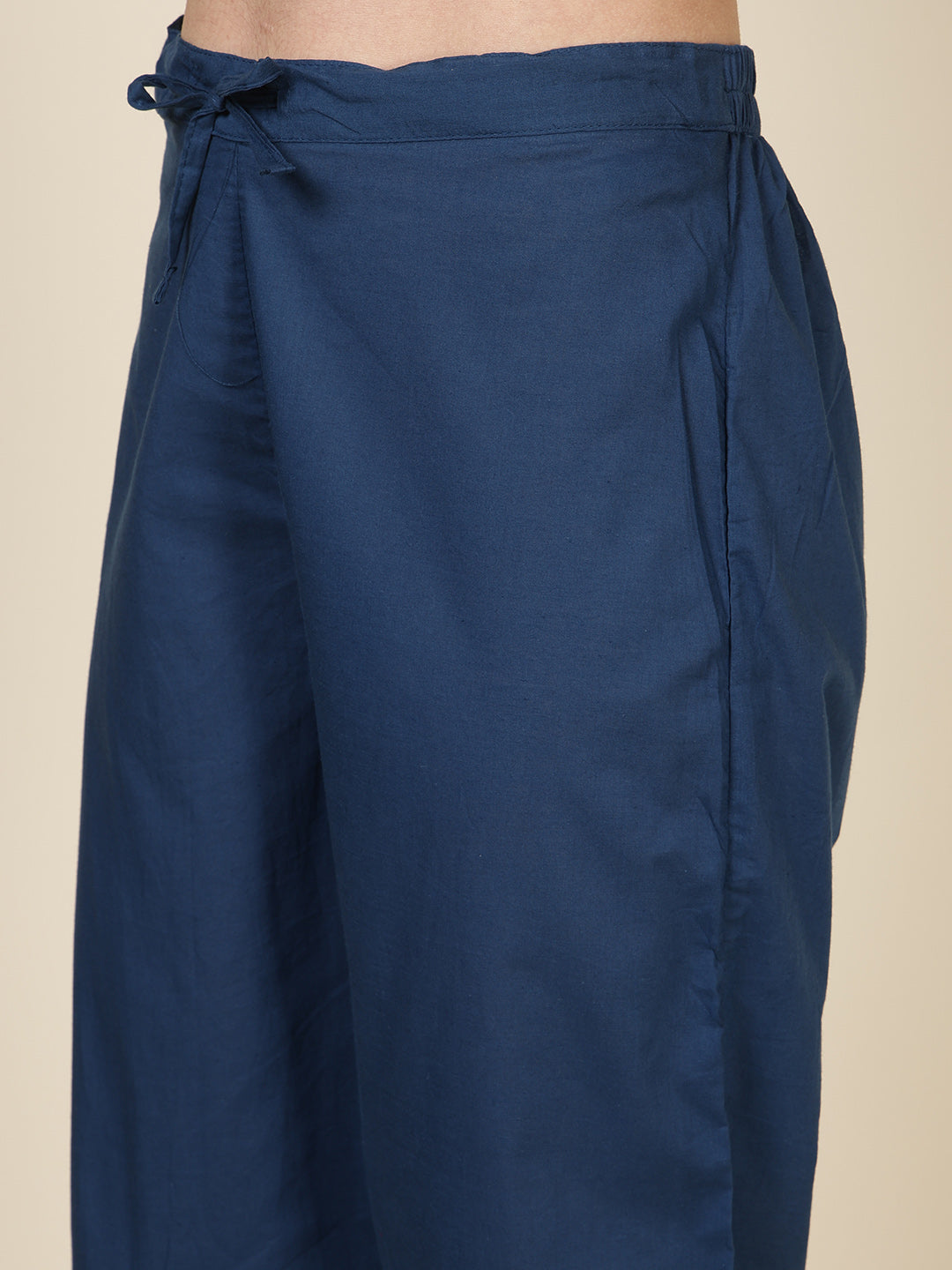 Printed Cotton Blend Kurta With Pants &amp; Dupatta