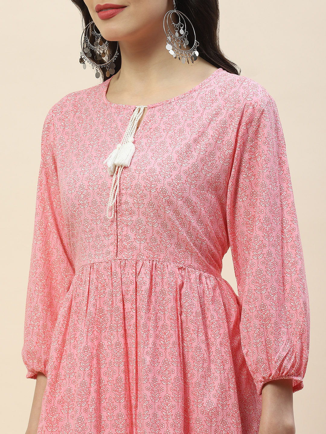 Solid Cotton Anarkali Kurta
