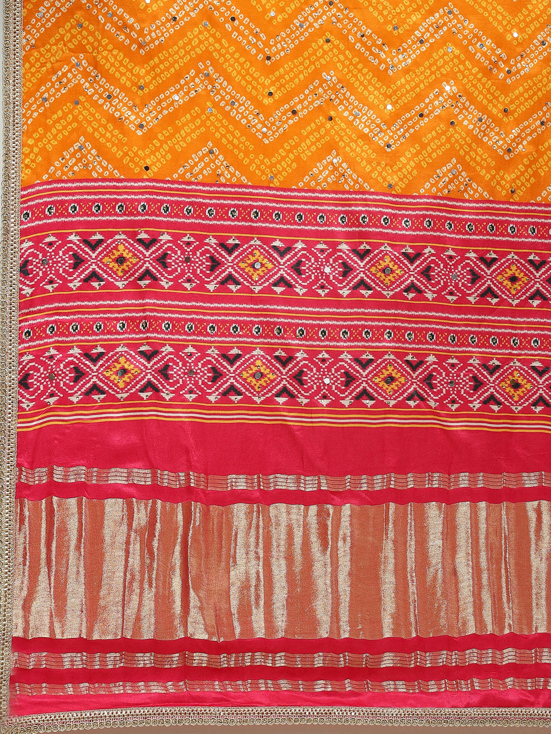 Zari Booti Handloom Kurta With Garara &amp; Dupatta