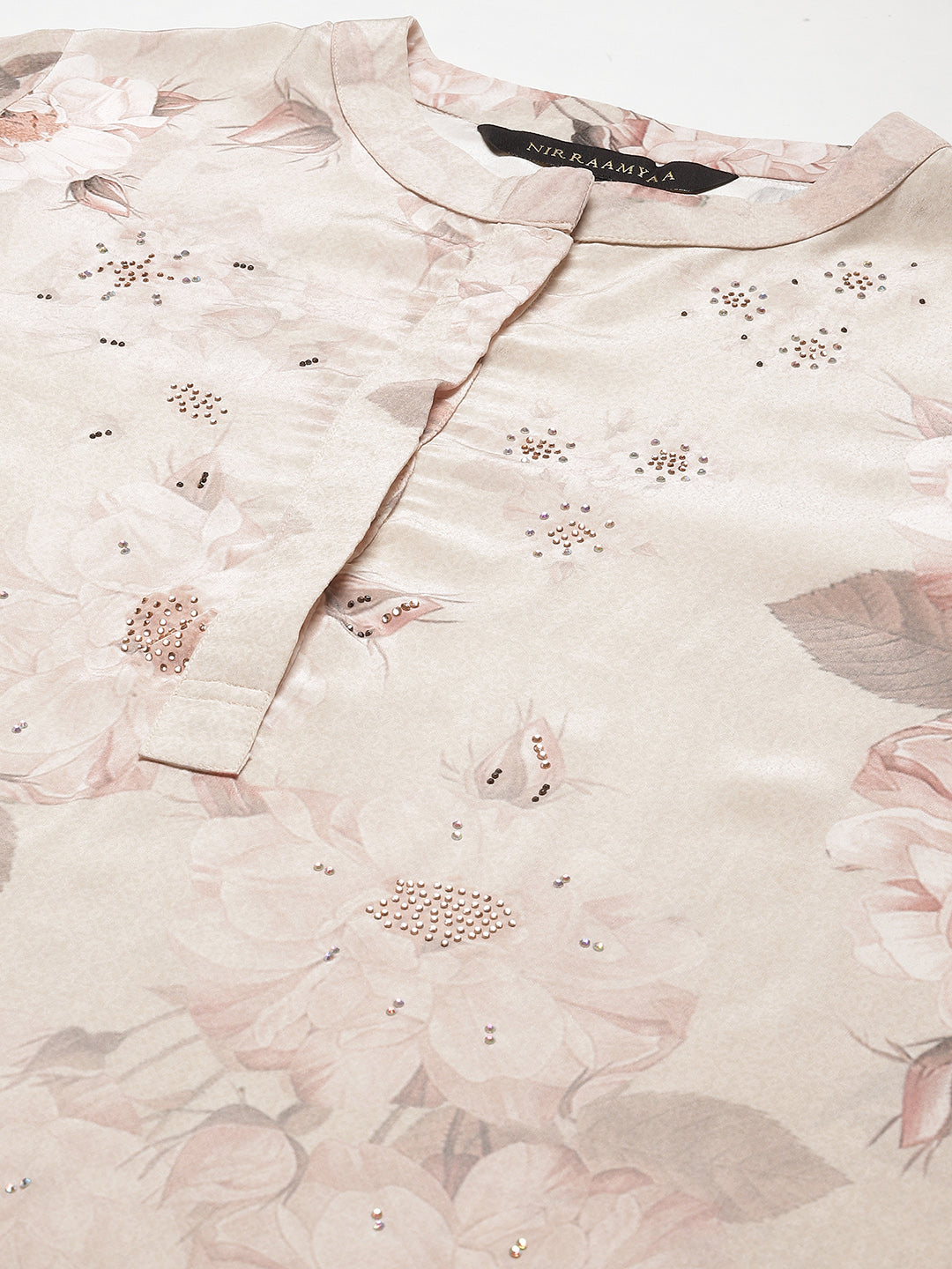 Printed Crepe Kurta With Pants