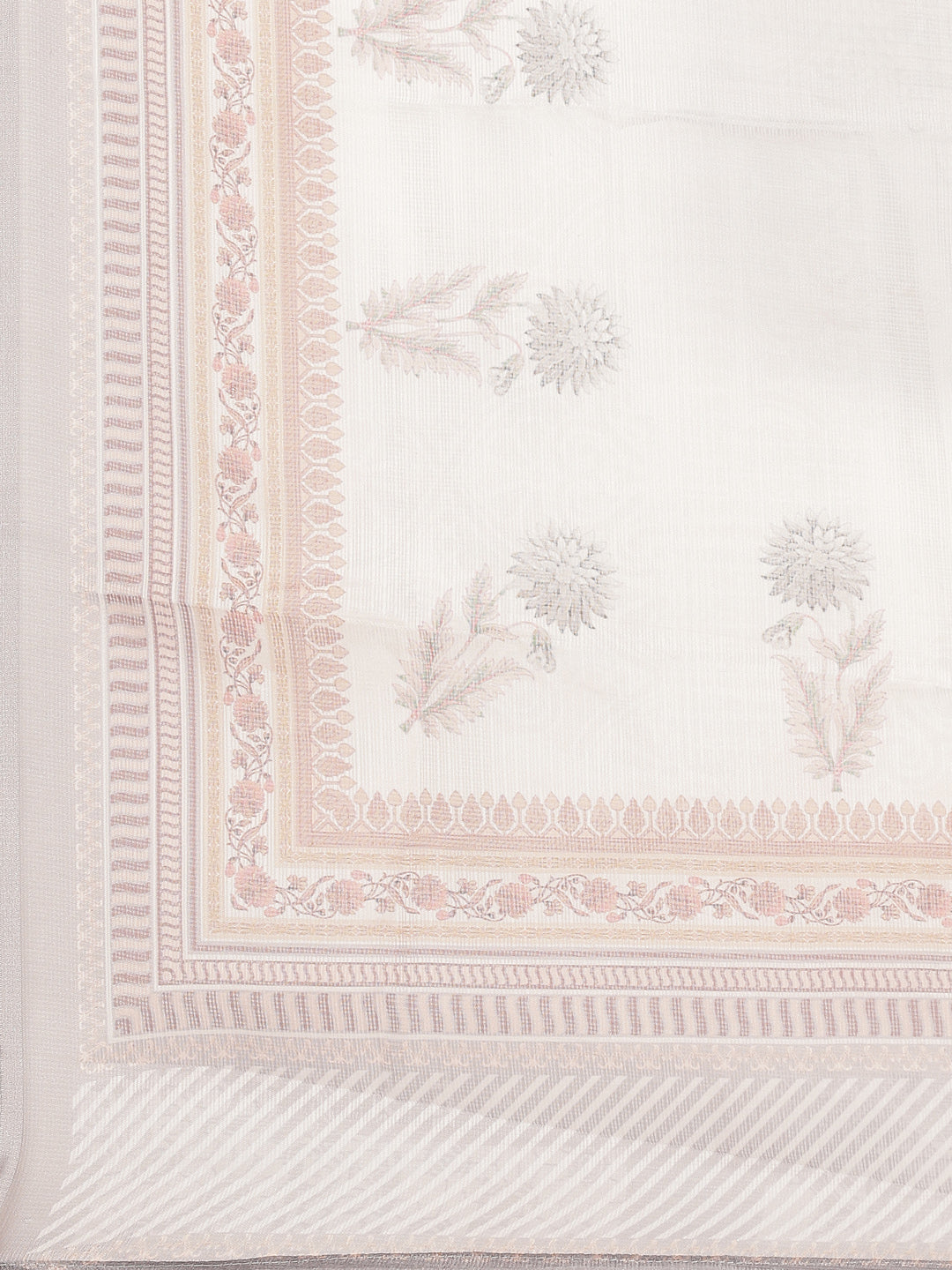 Sequin Work Chanderi Kurta With Pants &amp; Dupatta