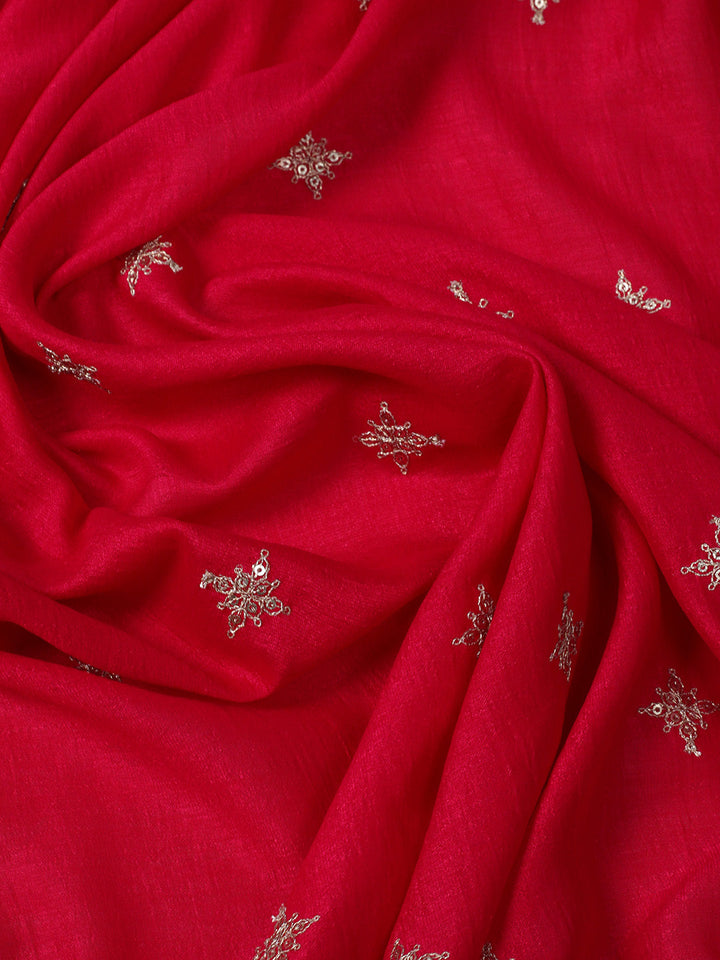 Embelished Art Silk Stitched Kurta With Pant &amp; Dupatta