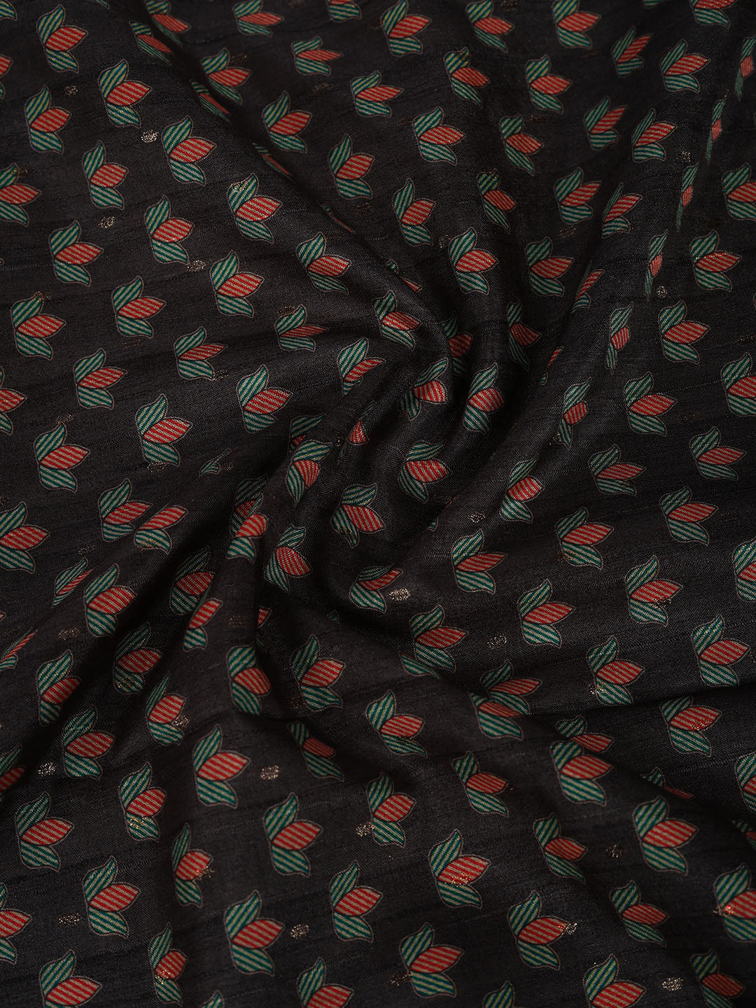Printed Tussar Silk Saree