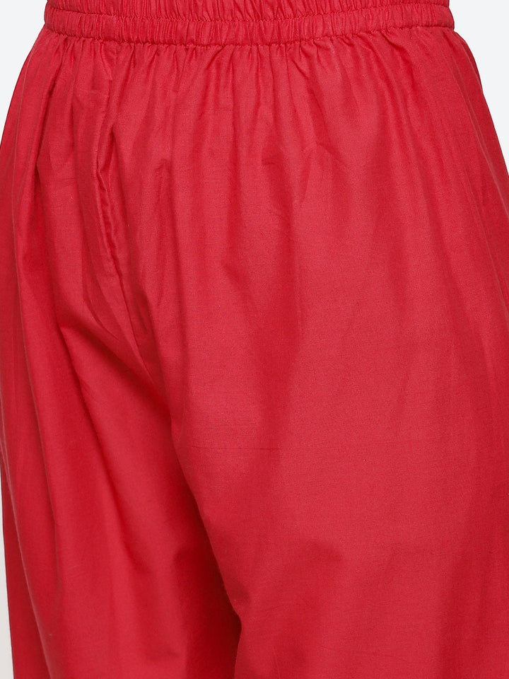Printed Cotton Chanderi Stitched Salwar Kameez With Dupatta